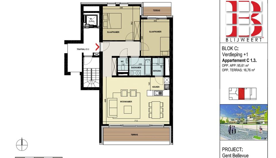 Appartement te huur in Gent