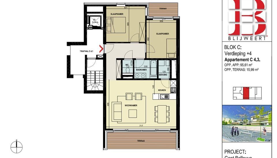 Appartement te huur in Gent Ledeberg