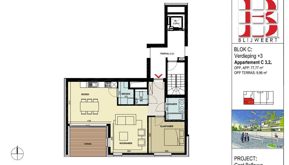 Appartement te huur in Gent Ledeberg