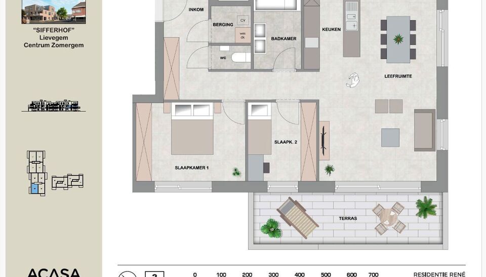 Appartement te huur in Lievegem