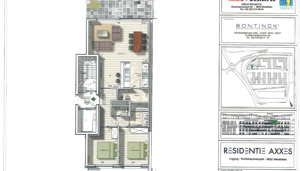 Appartement te huur in Merelbeke