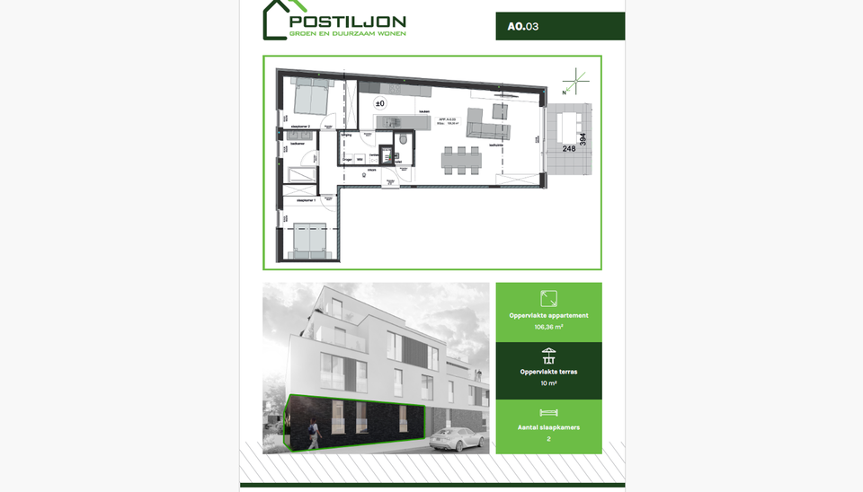 Appartement te koop in Kruisem