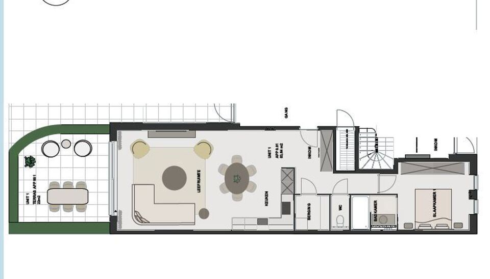 Appartement te koop in Zingem